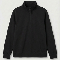 Quarter Zip Sweatshirt - Black - XS - UC213