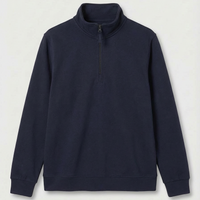 Quarter Zip Sweatshirt - Navy - XS - UC213
