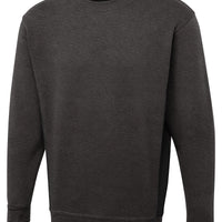 Two Tone Crew Neck Sweatshirt - Charcoal/Black - XS - UC217