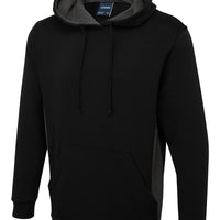 Two Tone Hooded Sweatshirt - Black/Charcoal - XS - UC517