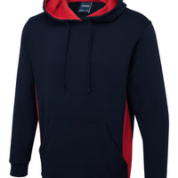 Two Tone Hooded Sweatshirt - Navy/Red - XS - UC517