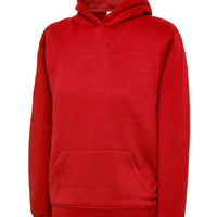 Value Range Childrens Hooded Sweatshirt - Red