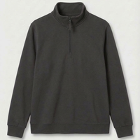 Quarter Zip Sweatshirt - Charcoal - XS - UC213