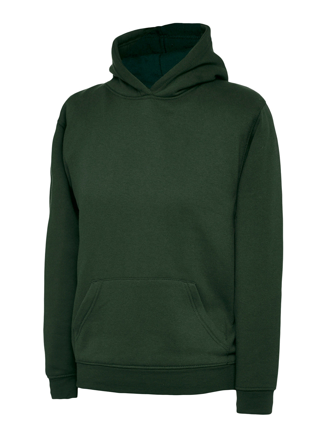 Value Range Childrens Hooded Sweatshirt - Bottle Green 